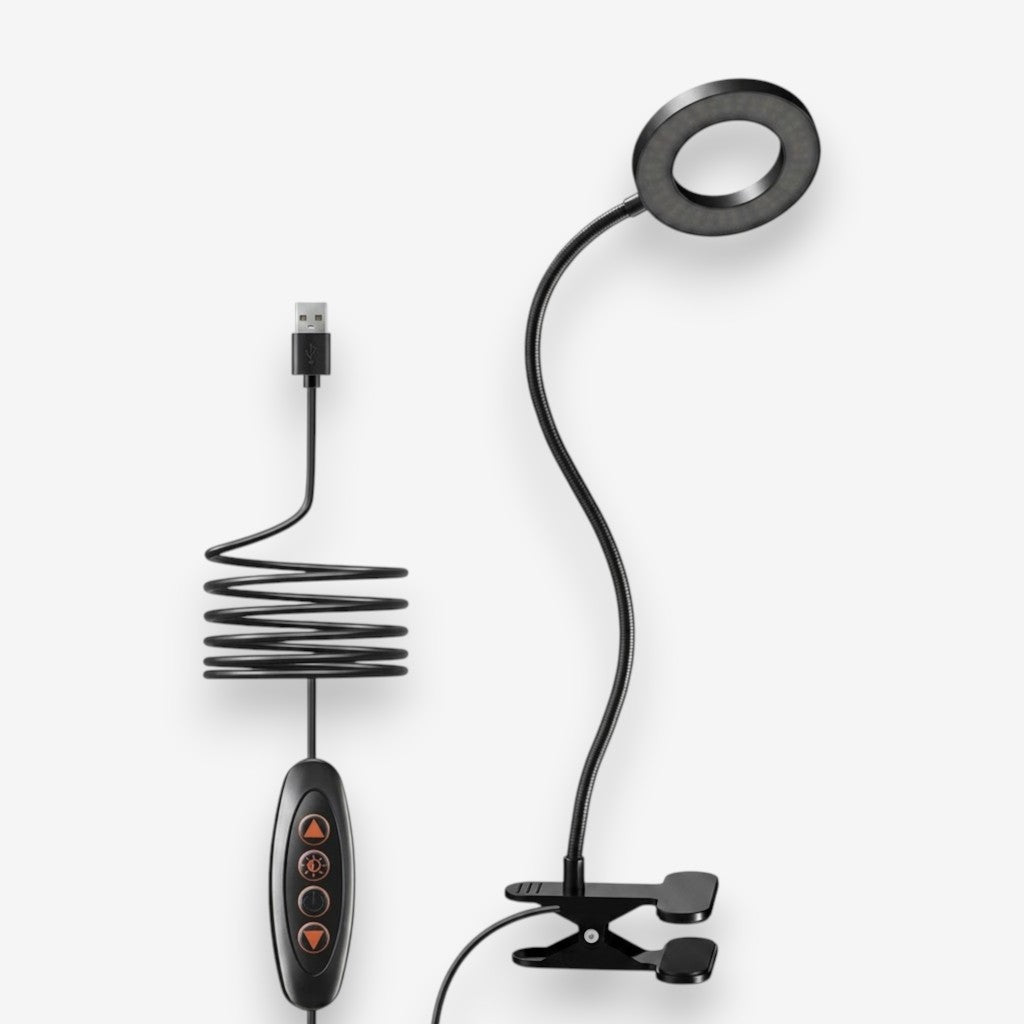 Lampe de bureau à pince flexible | Voltera