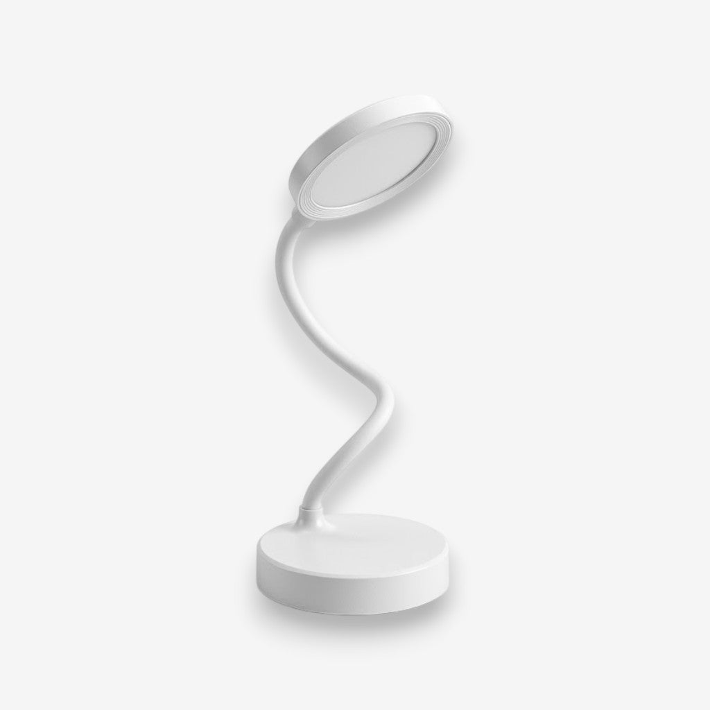 Lampe de bureau blanche rechargeable | Lunaria
