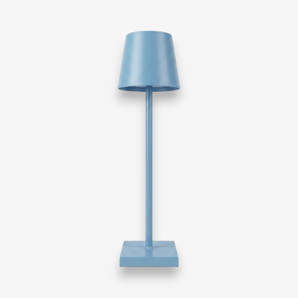 Lampe de bureau bleue aluminium | Aluvia