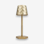 Lampe de bureau dorée cristal | Cristalya
