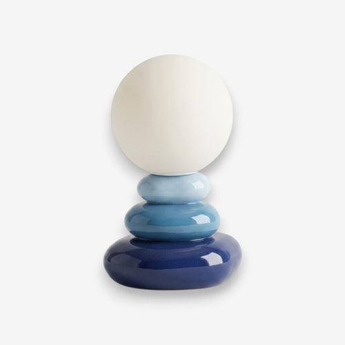 Lampe de bureau bleue pierre | Stonelia