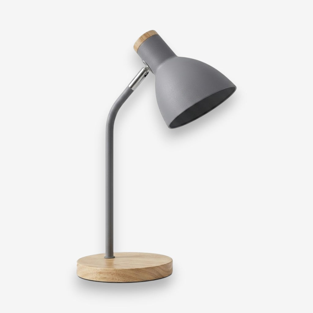 Lampe de bureau bois orientable | Arvella